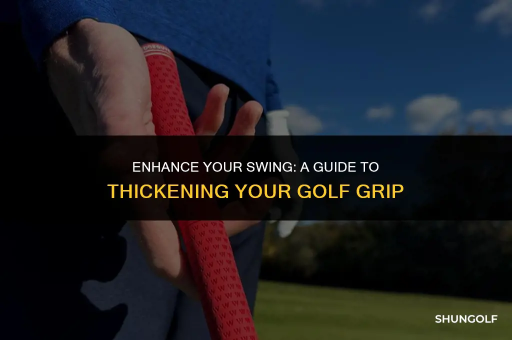 how to make a golf grip thicker
