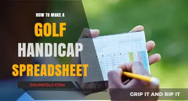 Master Your Golf Game: Create a Handicap Spreadsheet Easily