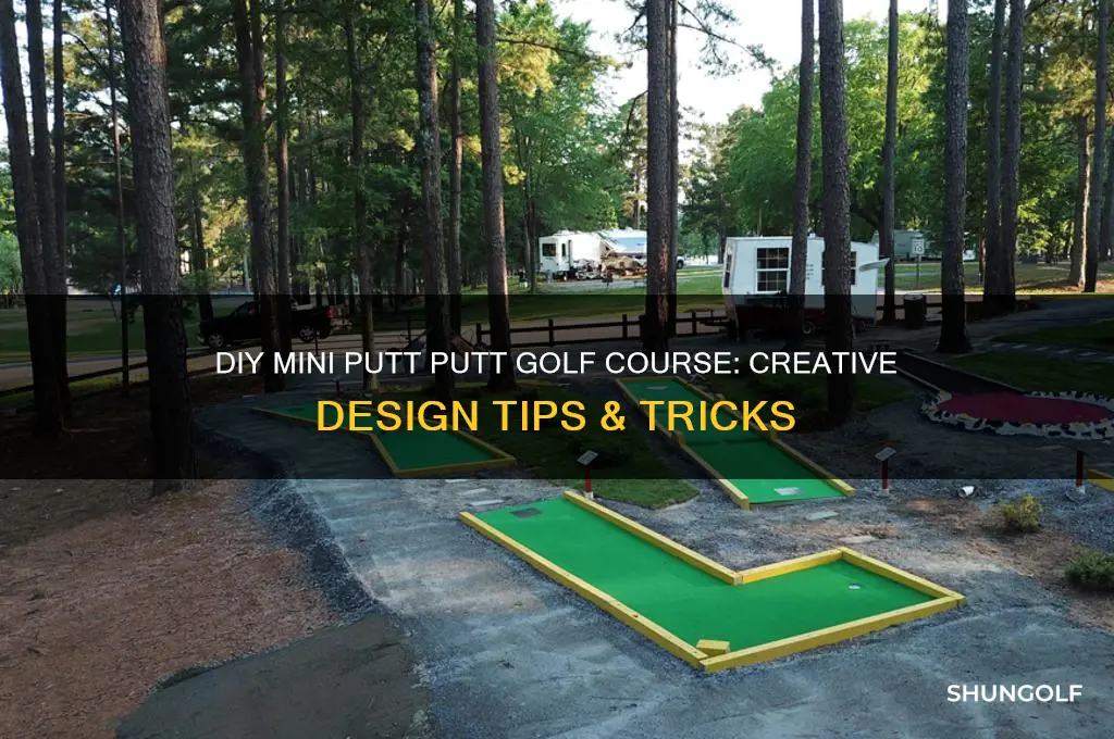 how to make a mini putt putt golf course