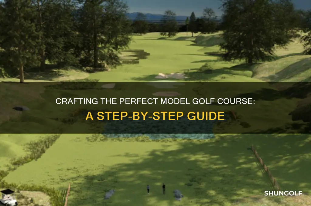 how to make a model golf course