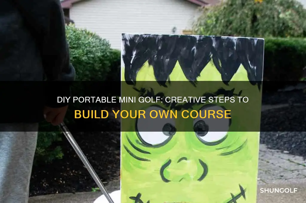 how to make a portable mini golf course