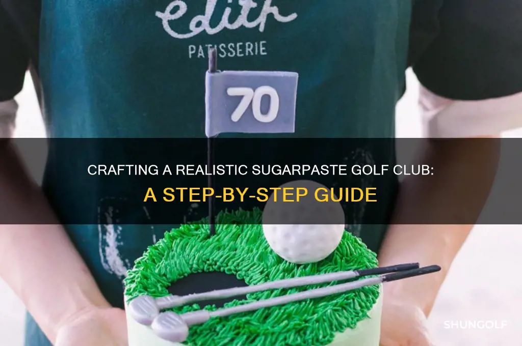 how to make a sugarpaste golf club