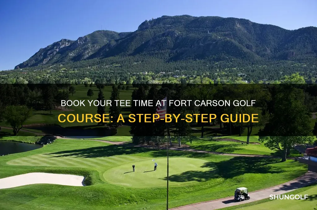 how to make a tee time fort carson golf course