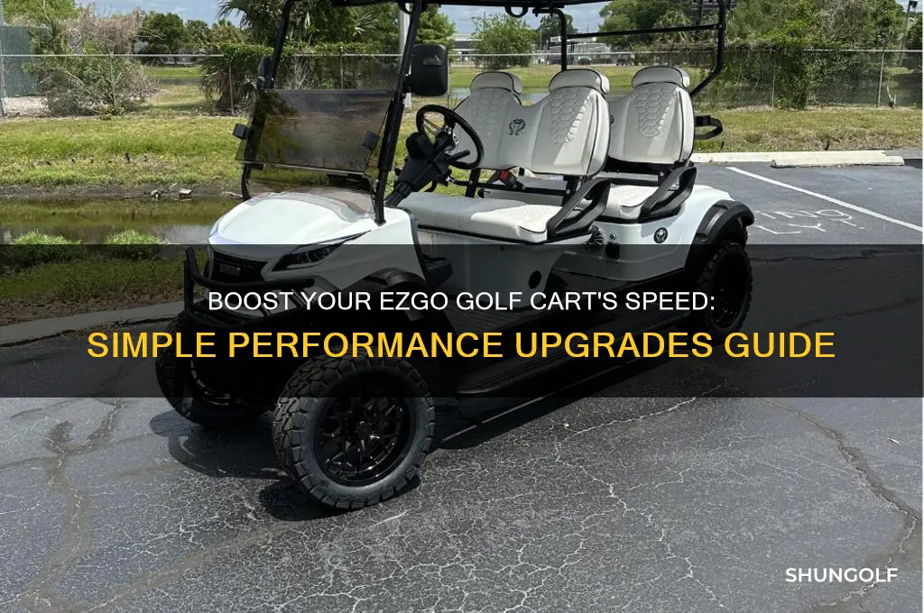 how to make ezgo golf cart faster
