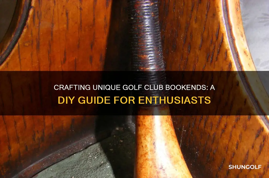 how to make golf club bookends