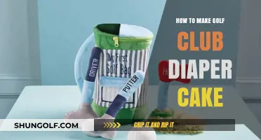 Creative DIY Golf Club Diaper Cake Tutorial for Baby Showers