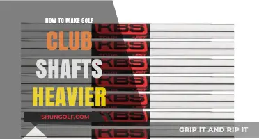 Enhance Your Swing: Simple Methods to Add Weight to Golf Shafts