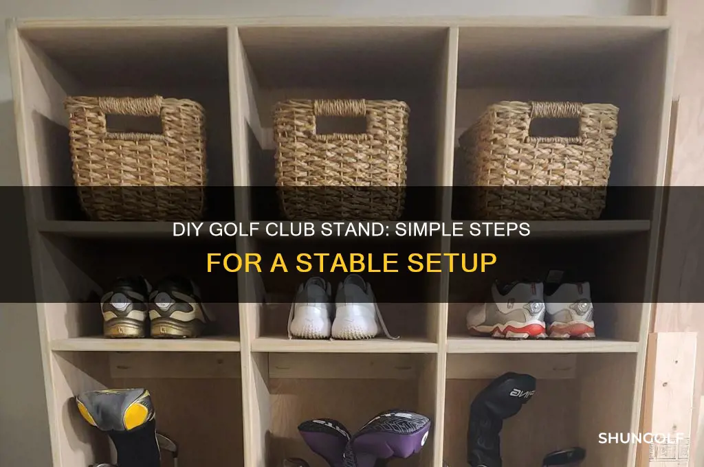 how to make golf club stand