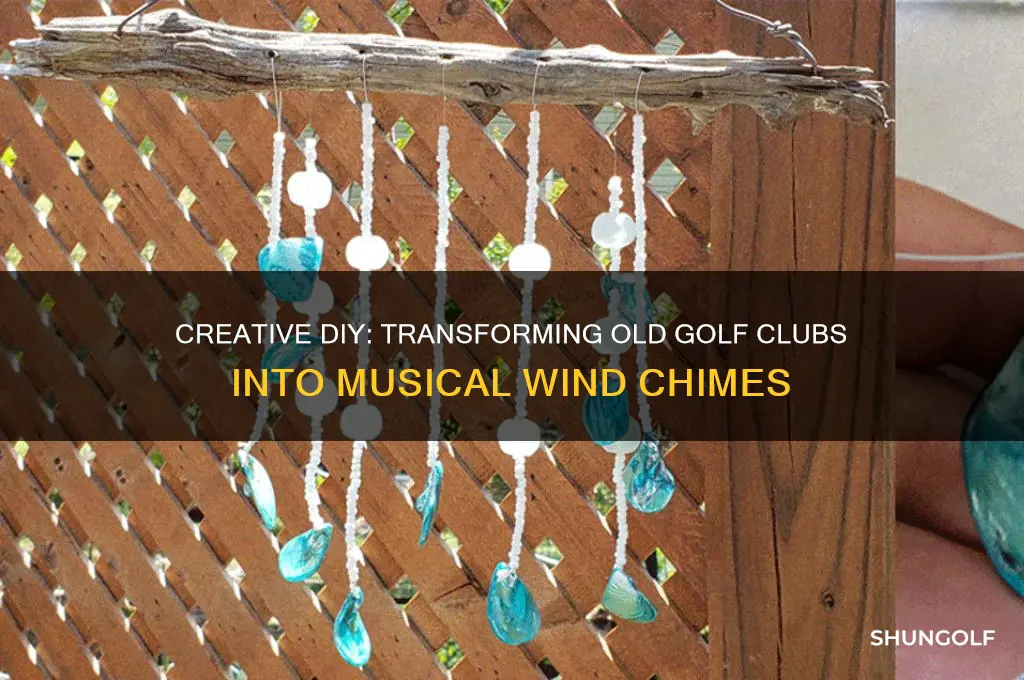 how to make golf club wind chimes