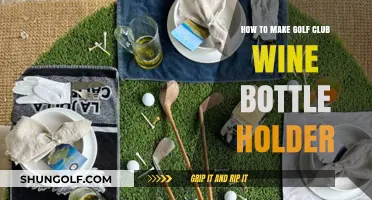 Crafting a Unique Golf Club Wine Bottle Holder: DIY Guide