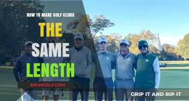 Achieve Consistency: A Guide to Making Golf Clubs Uniform Length