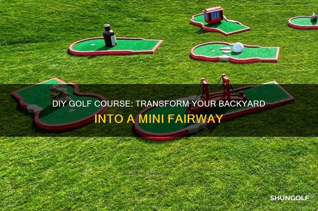how to make golf course at home