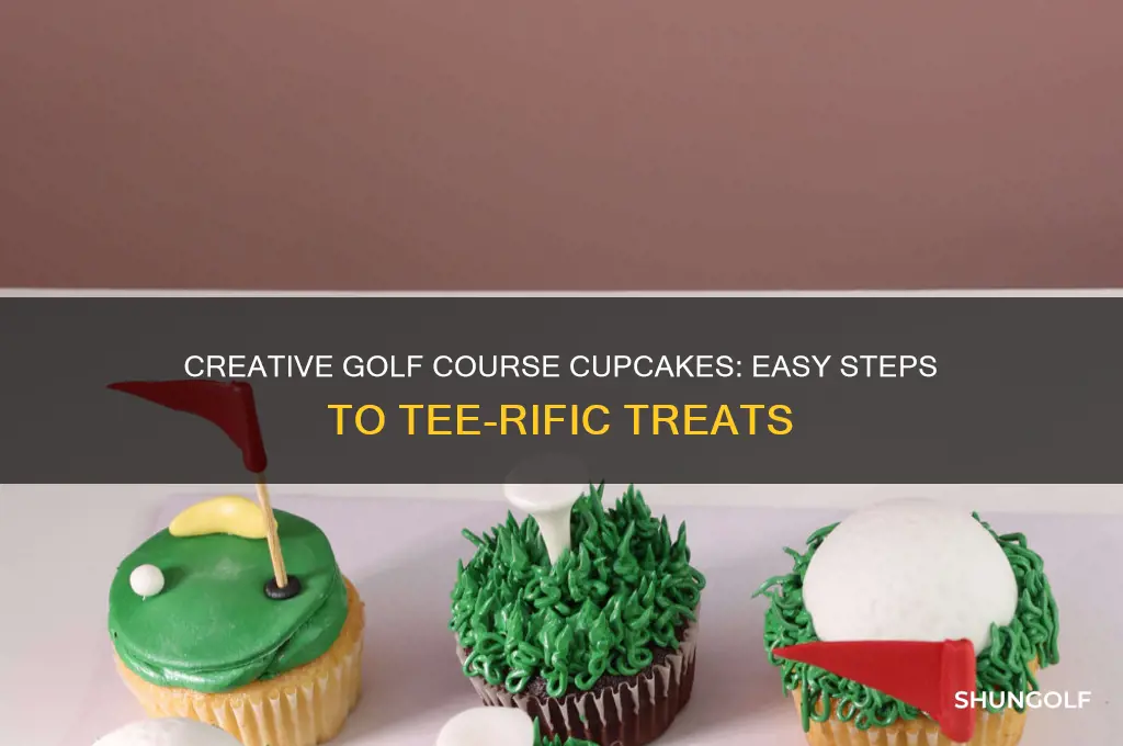 how to make golf course cupcakes
