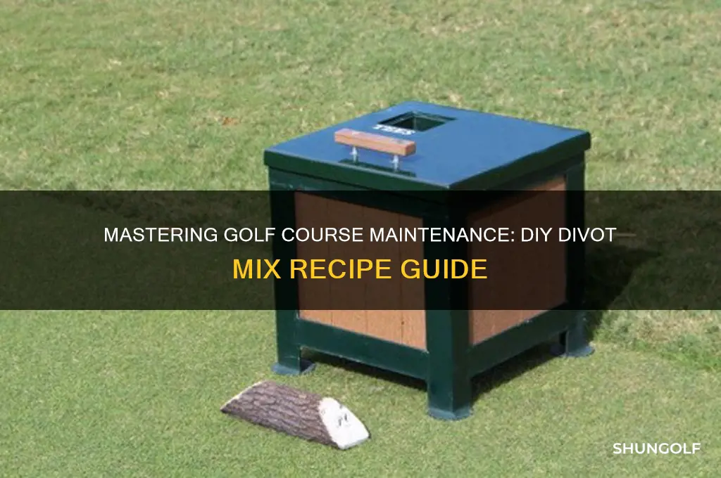how to make golf course divot mix