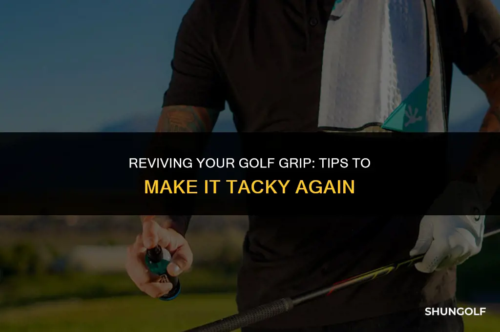 how to make golf grip takee again
