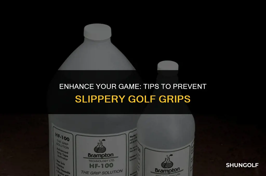 how to make golf grips less slippery
