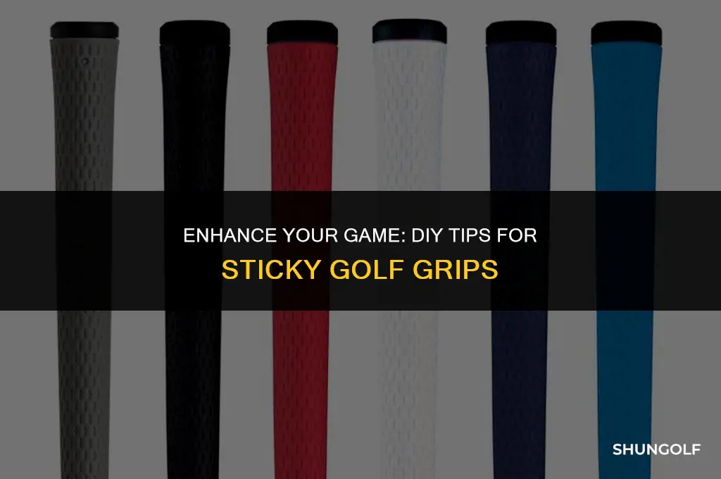 how to make golf grips stickier