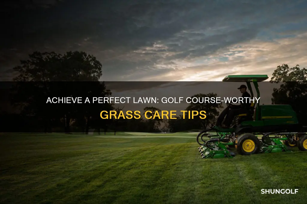 how to make your grass look like a golf course