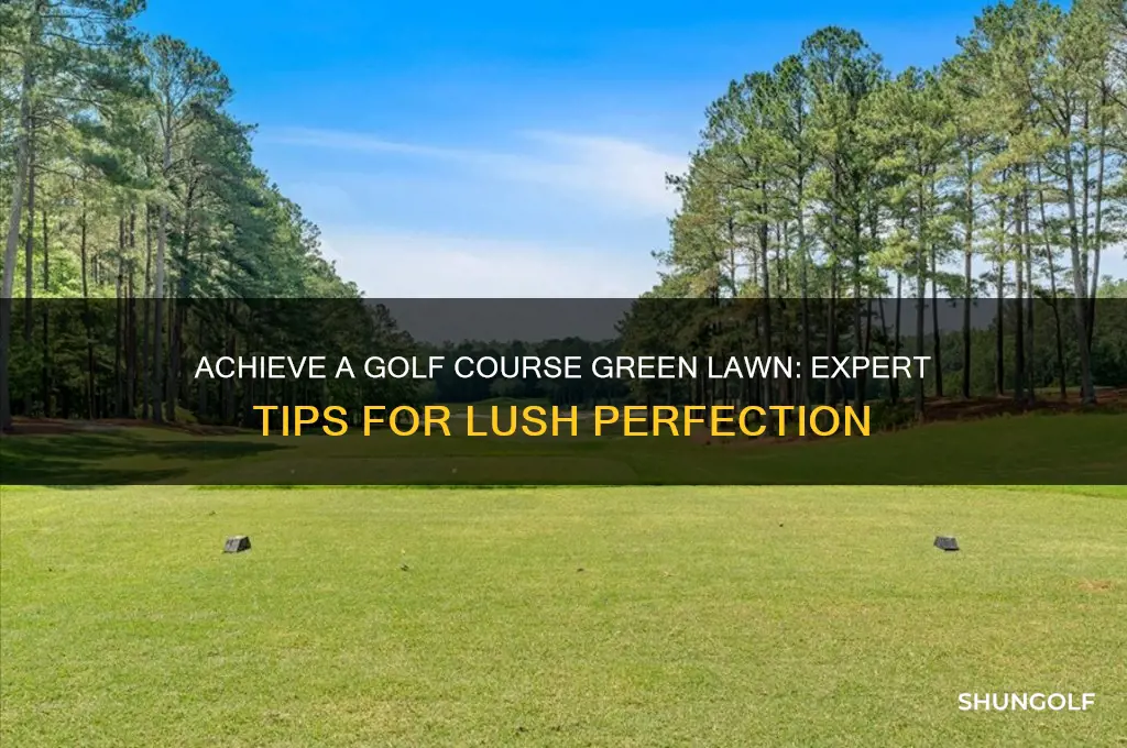 how to make your lawn like a golf course green