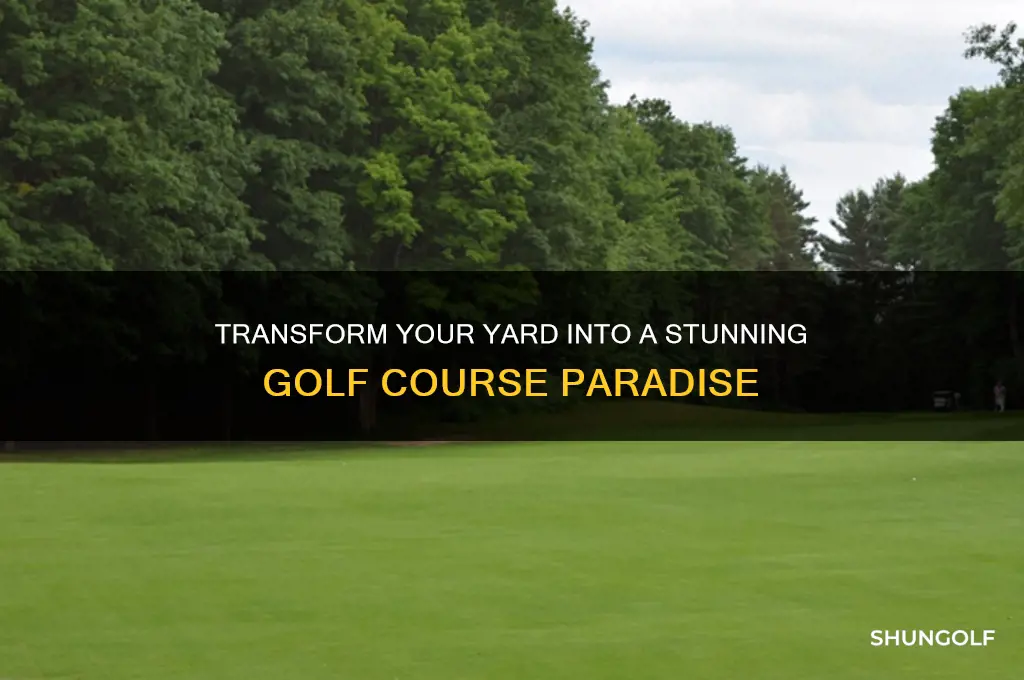 how to make your yard like a golf course