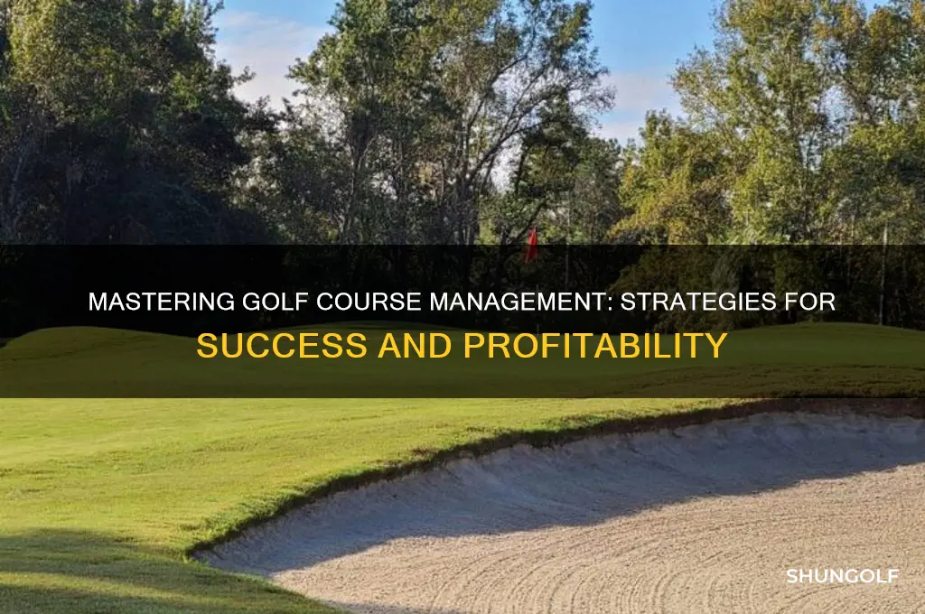 how to manage a golf course business