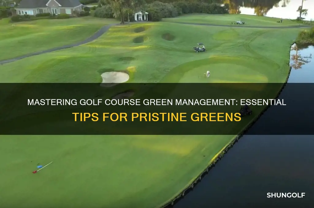 how to manage a golf course green