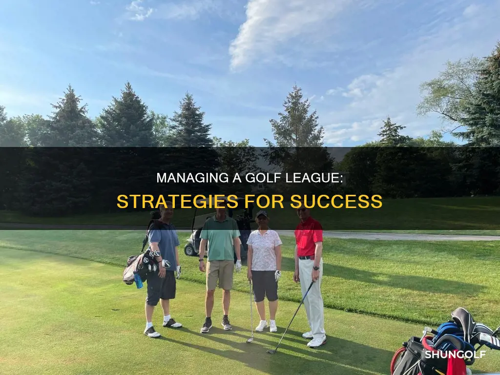 how to manage a golf league