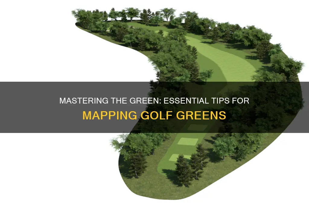 how to map a green for golf