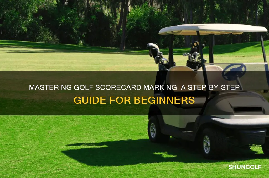 how to mark a golf score card
