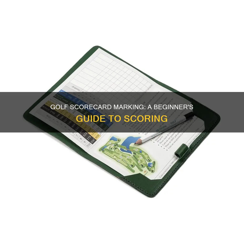 how to mark golf scorecard