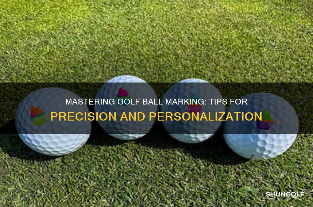 how to mark your bals in golf