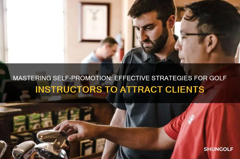 how to market yourself as a golf instructor