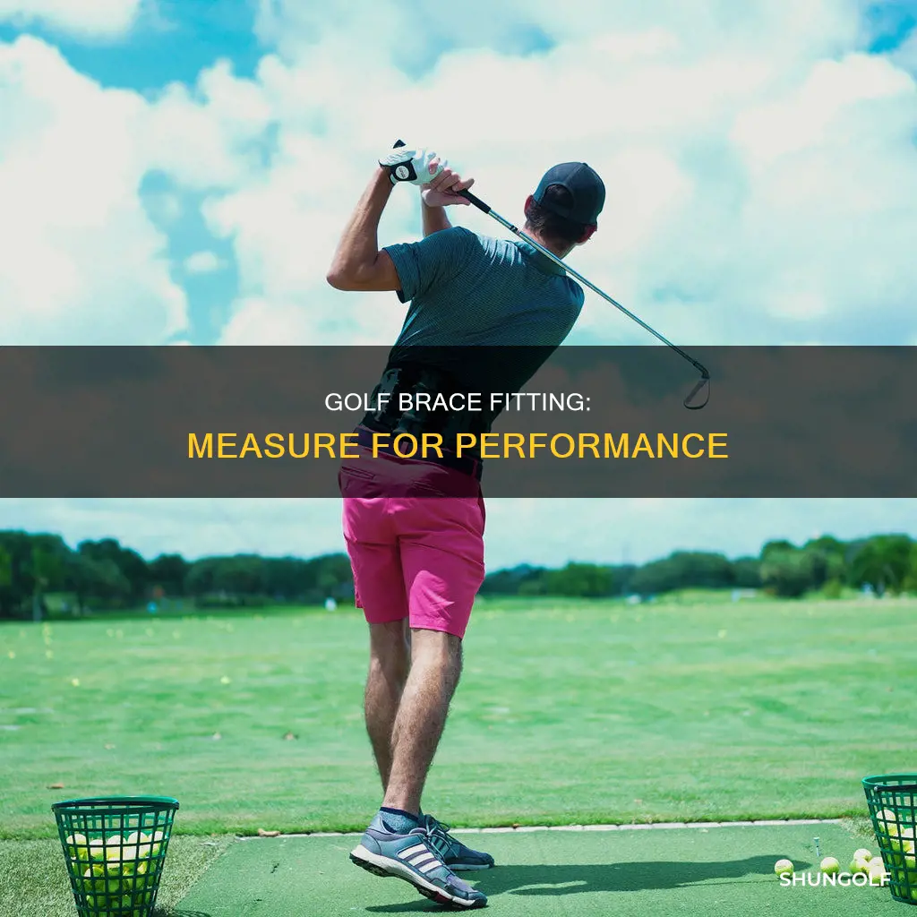 how to measure a golf brace