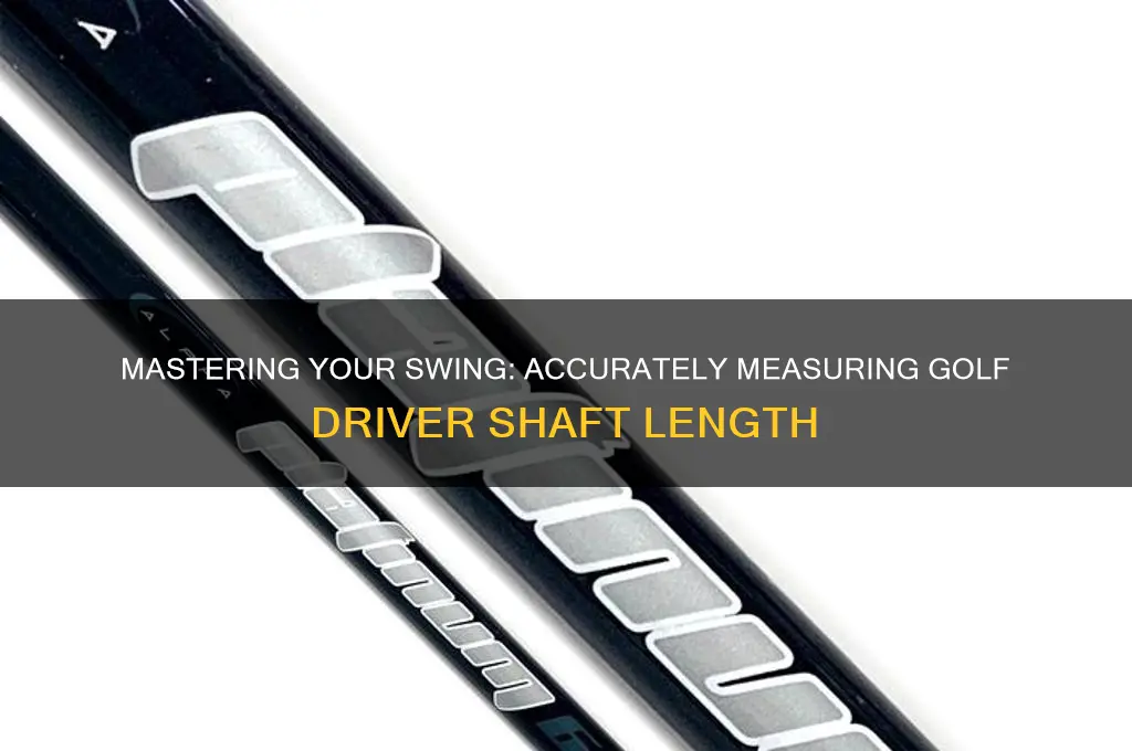 how to measure a golf club driver shaft length