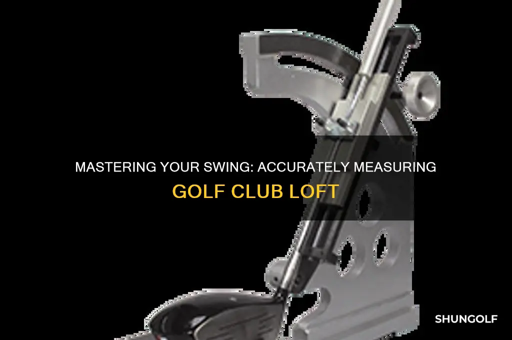 how to measure a golf club loft