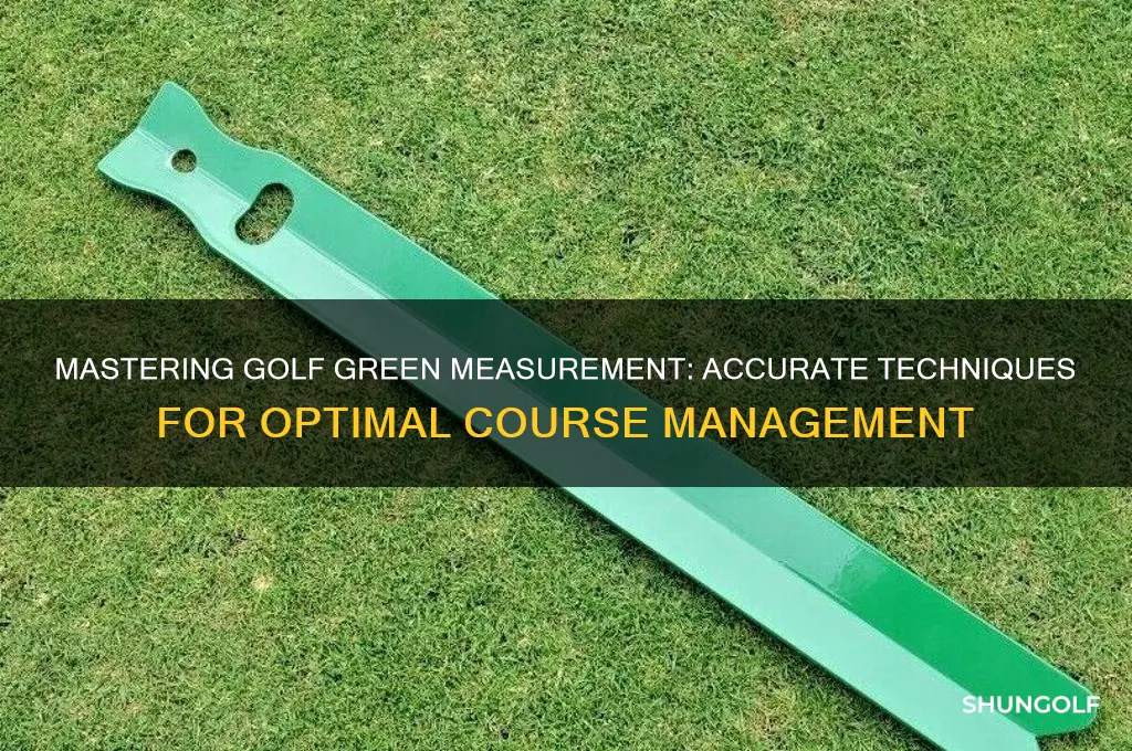 how to measure a golf green area