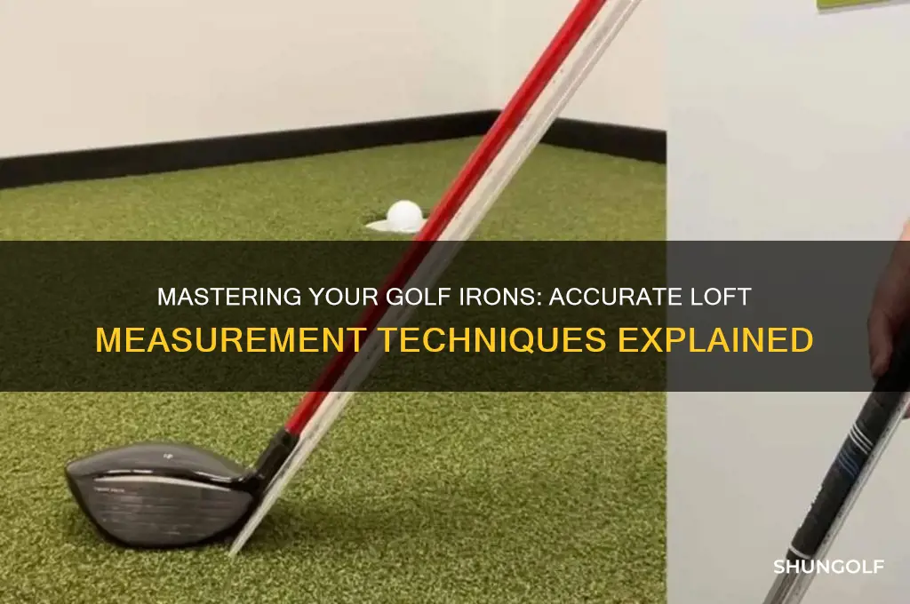 how to measure a golf iron degree loft