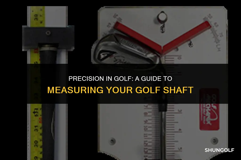 how to measure a golf shaft