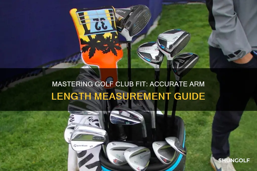 how to measure arm length for golf clubs