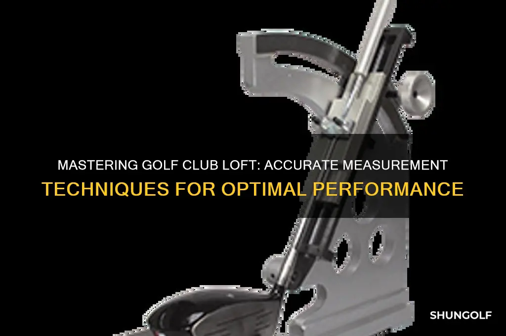 how to measure degree of golf club