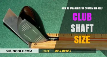 Mastering Your Swing: Measuring for Custom Golf Club Shaft Size