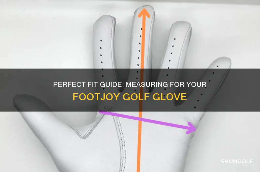 how to measure for footjoy golf glove