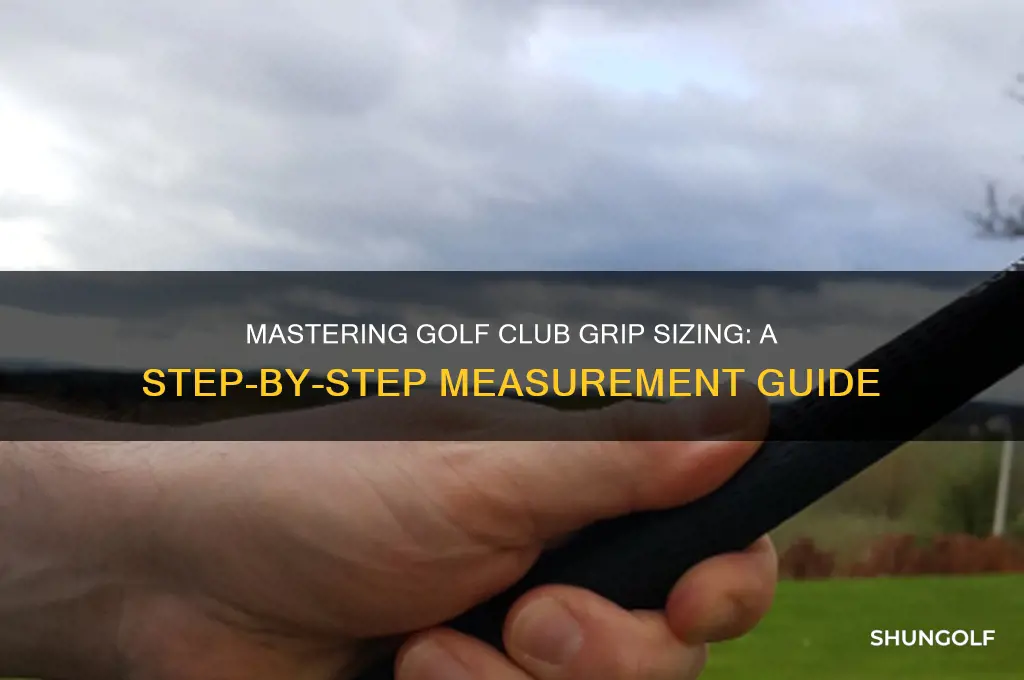 how to measure for golf club grips