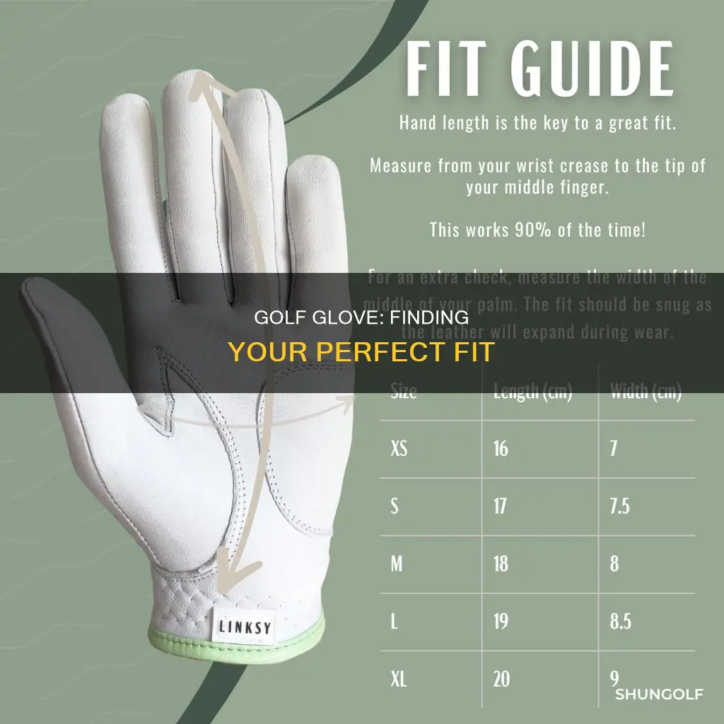 how to measure for golf glove