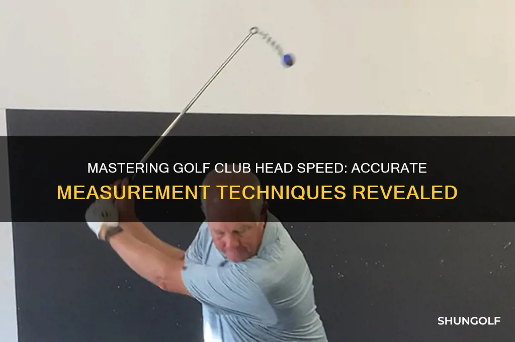 how to measure golf club head speed
