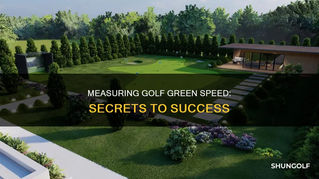 how to measure golf green speed