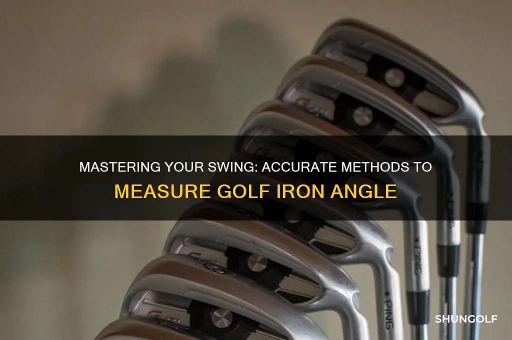 how to measure golf iron angle