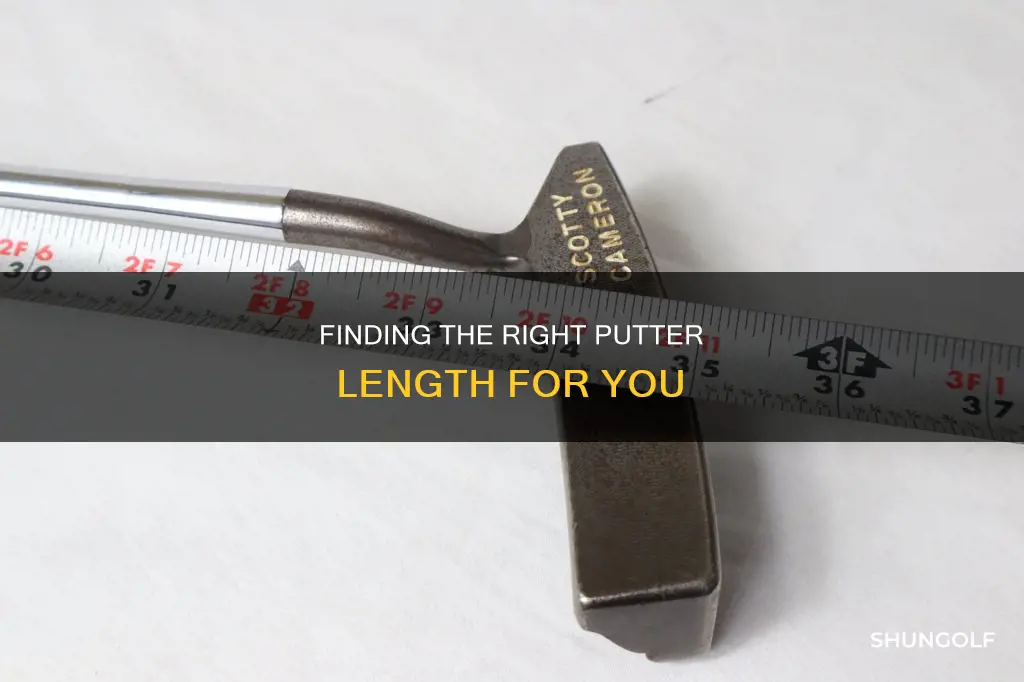 how to measure golf putter length