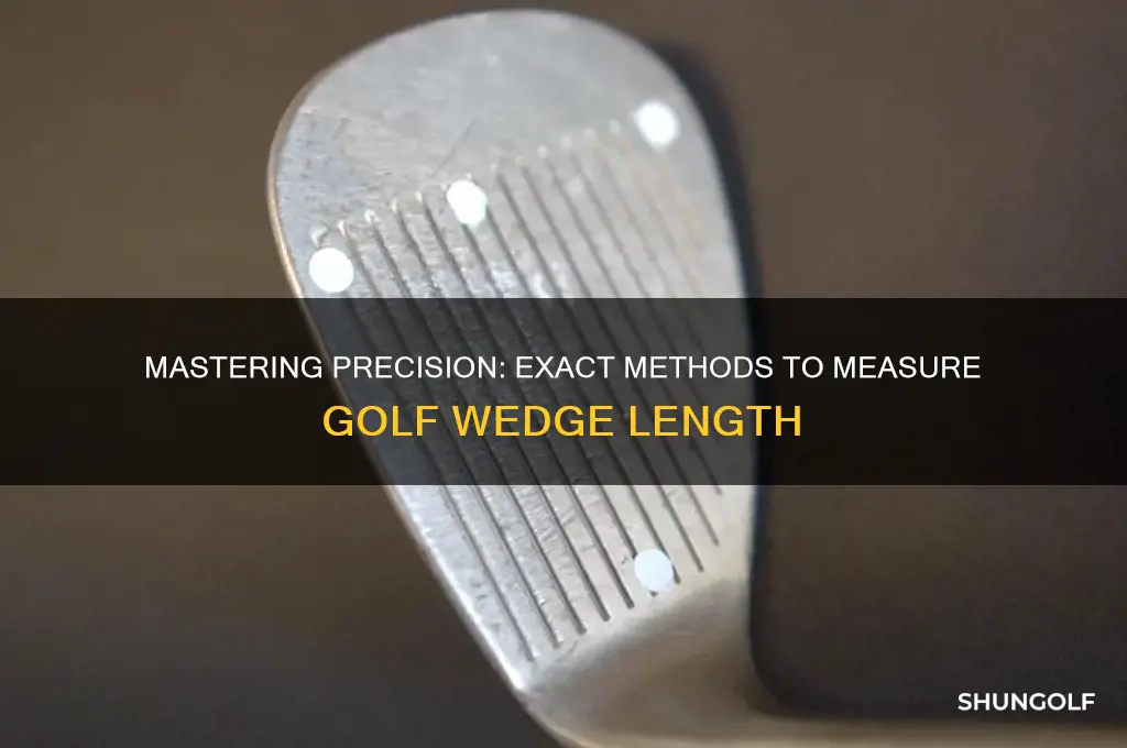 how to measure golf wedge length exactly