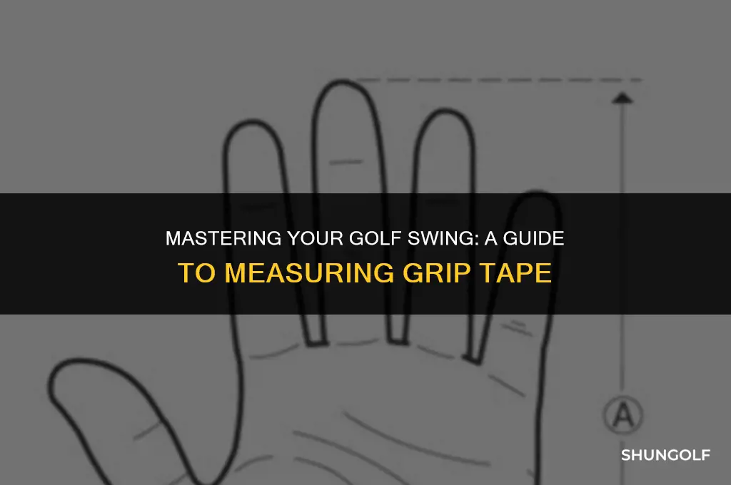 how to measure grip tape for golf